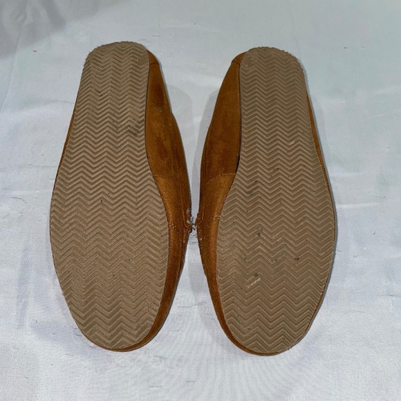 Polo Ralph Lauren Dezi V Mens Moccasin Slippers Tan Brown Faux Fur Lined Size 9 main image 4